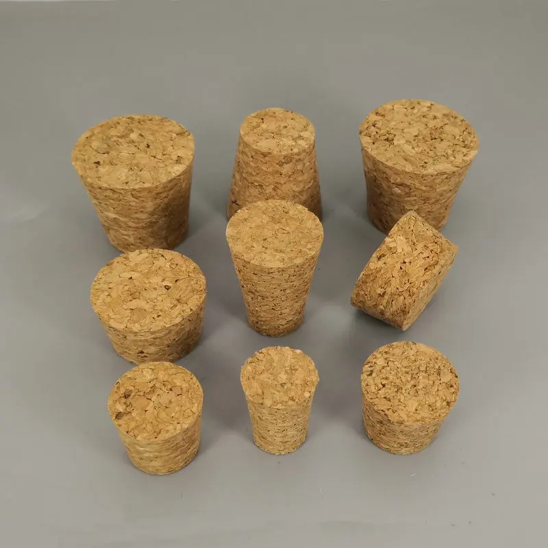 Korek korkowy do butelek typu \"pudding\", wielospecyfikacyjny, 7,5 mm - 105 mm, korek do probówek stożkowych, materiały laboratoryjne — zdjęcie produktu 5