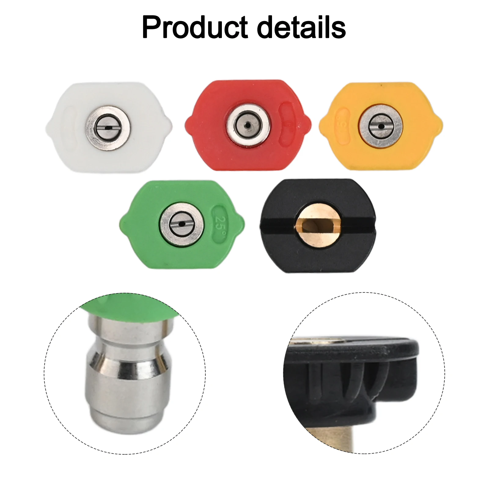 

As Shown In The Figure Quick Connect Adapter Compatible Pressure Washer Nozzle High Pressure Nozzle Reliable Cleaning Accessory