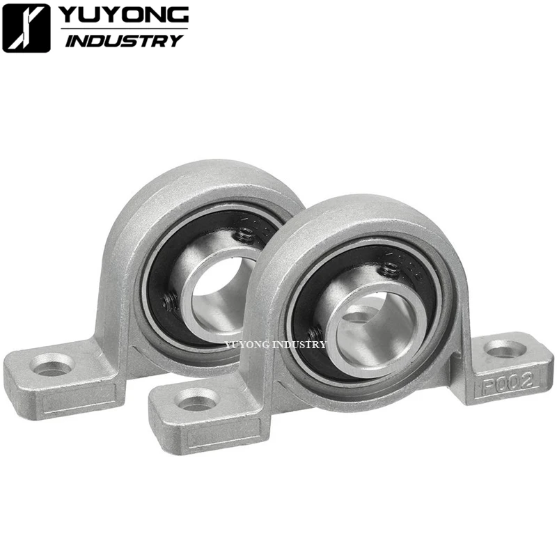 50pcs/lot zinc alloy Ball Bearing KP002 Bore 15mm Inner Pillow Block Mounted Insert Bearing for 3D Printer CNC Engraver Mill