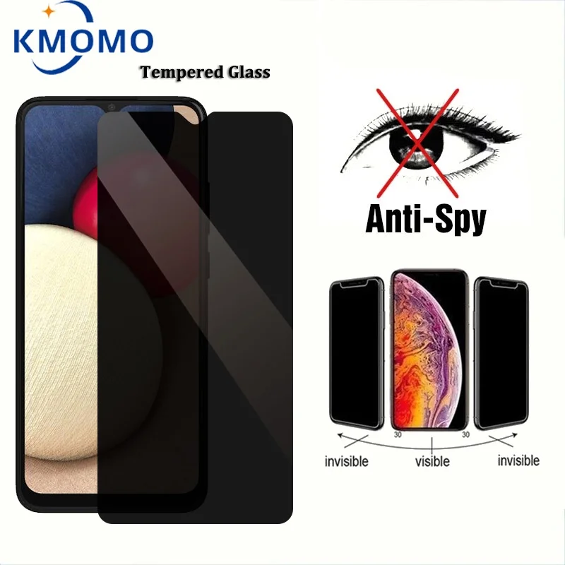 Anti-Spy Privacy Tempered Glass For Samsung Galaxy A06 A05 A05s A04 A04s A04e A03 A03s A02 A02s Private Screen Protector