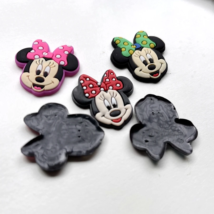 12 pieces of mixed Kawaii soft glue cartoon animal Mickey Mouse Flat back DIY crafts scrapbook hair knot centerpiece accessories