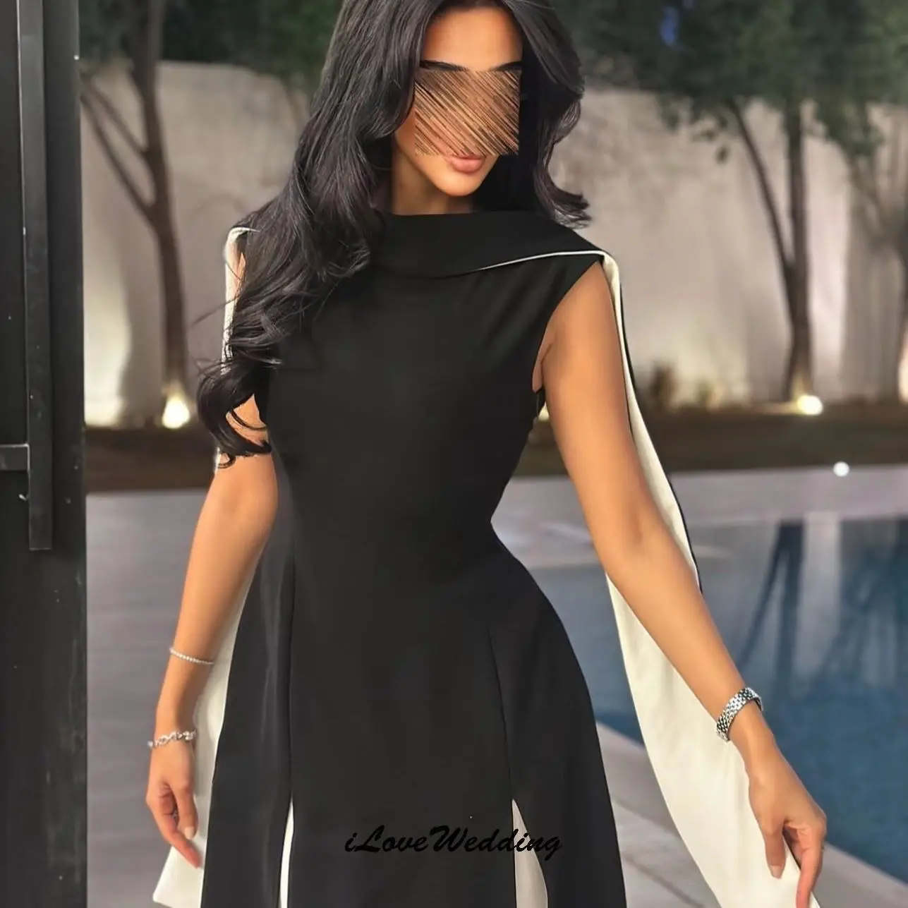 

Customized High Neck Evening Dresses 2025 Sleeveless Elegant Women Party Dress Formal Gowns For Women Tea-Length Prom Dresses