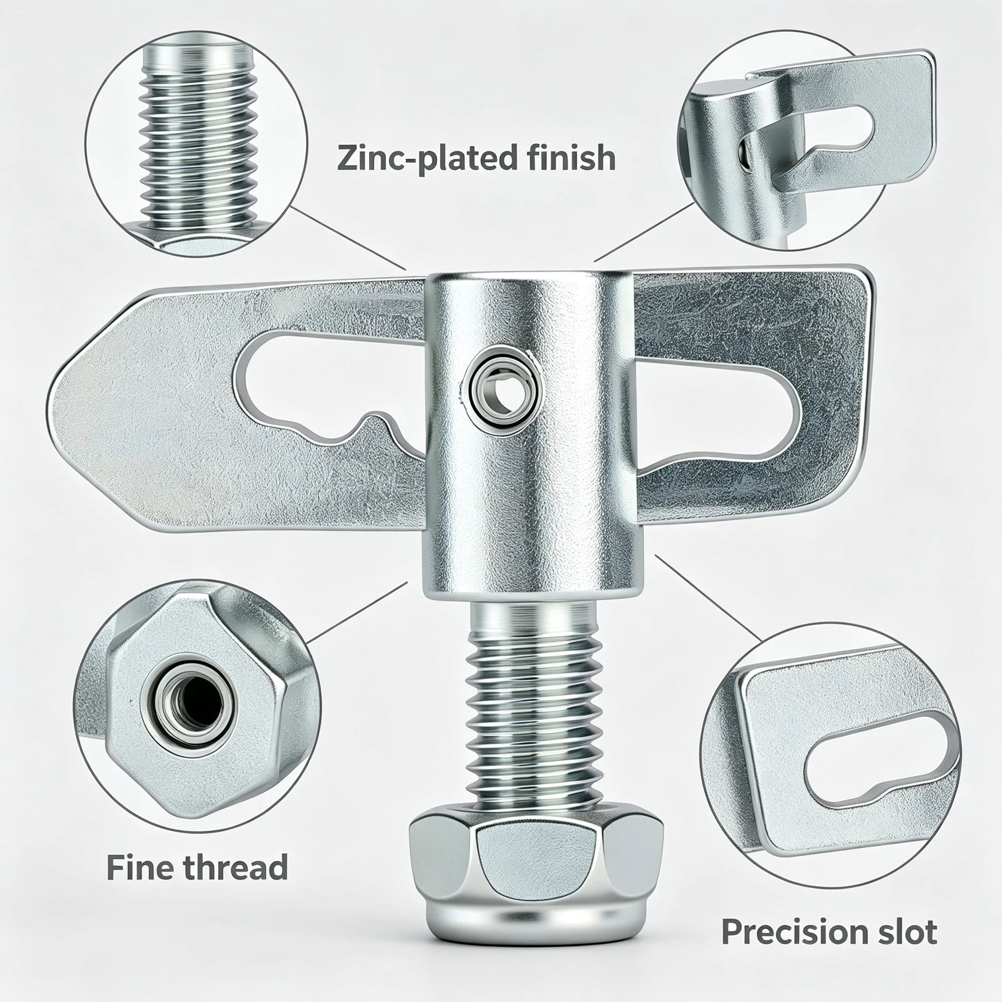 1 PCS Quick Release Pin T-Handle Grip Anti-loose T-Type Detent Pin Anti-theft Spring Loaded Lock Trailer Locking Bolt ﻿