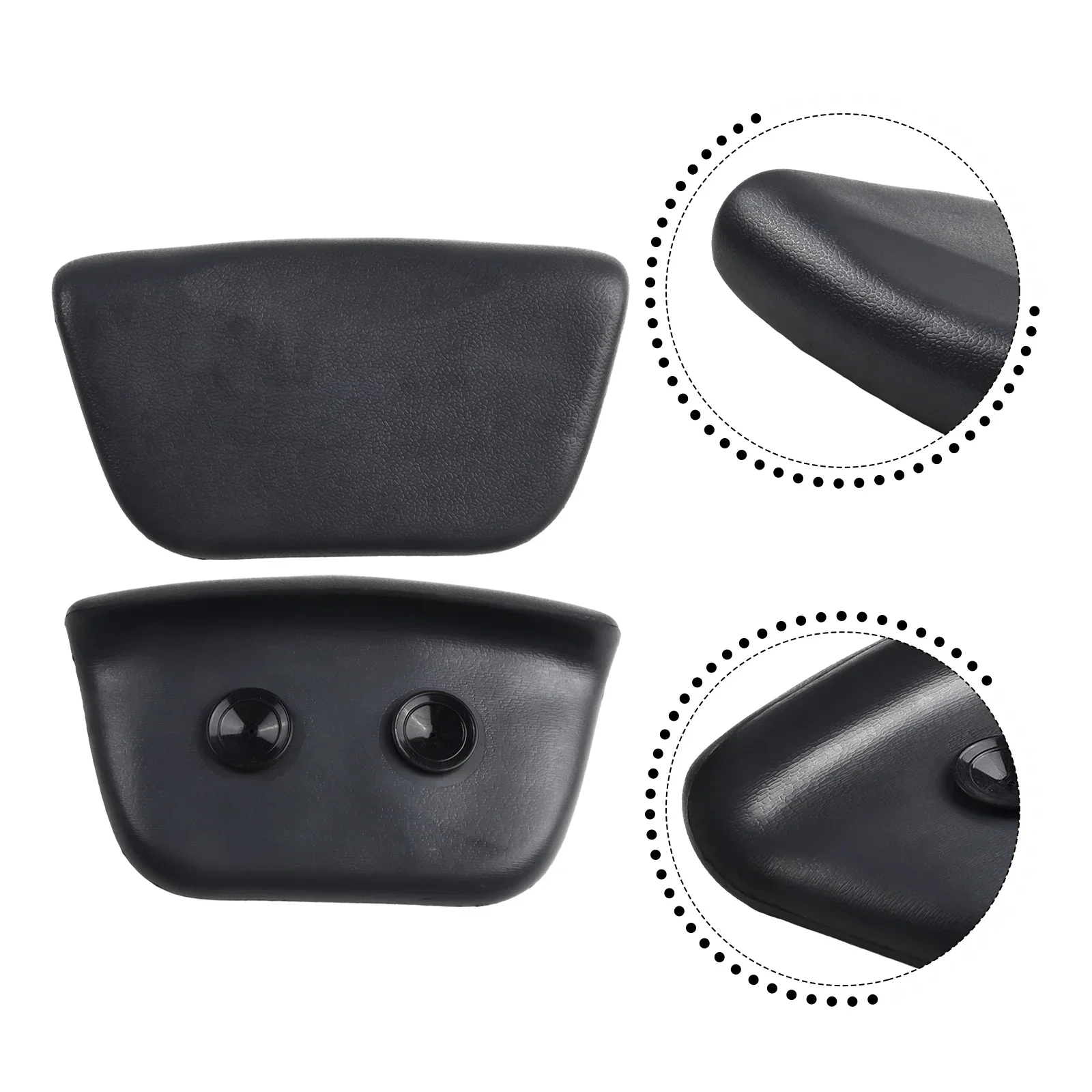 1pcs Bath Pillow PU Spa Bathtub Headrest Waterproof Bath Cushion BLACK Bathtub Pillow Neck Head Support Household Bathtub Pillow