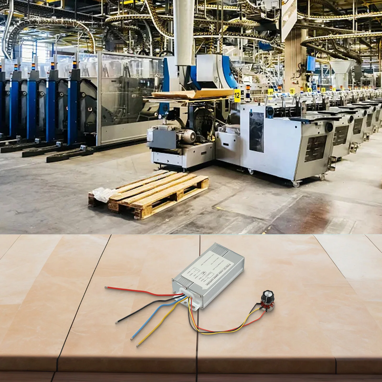 

70A DC Motor Regulator with For PWM Technology Adjustable Speed Control from 0% to 100% for Various Applications