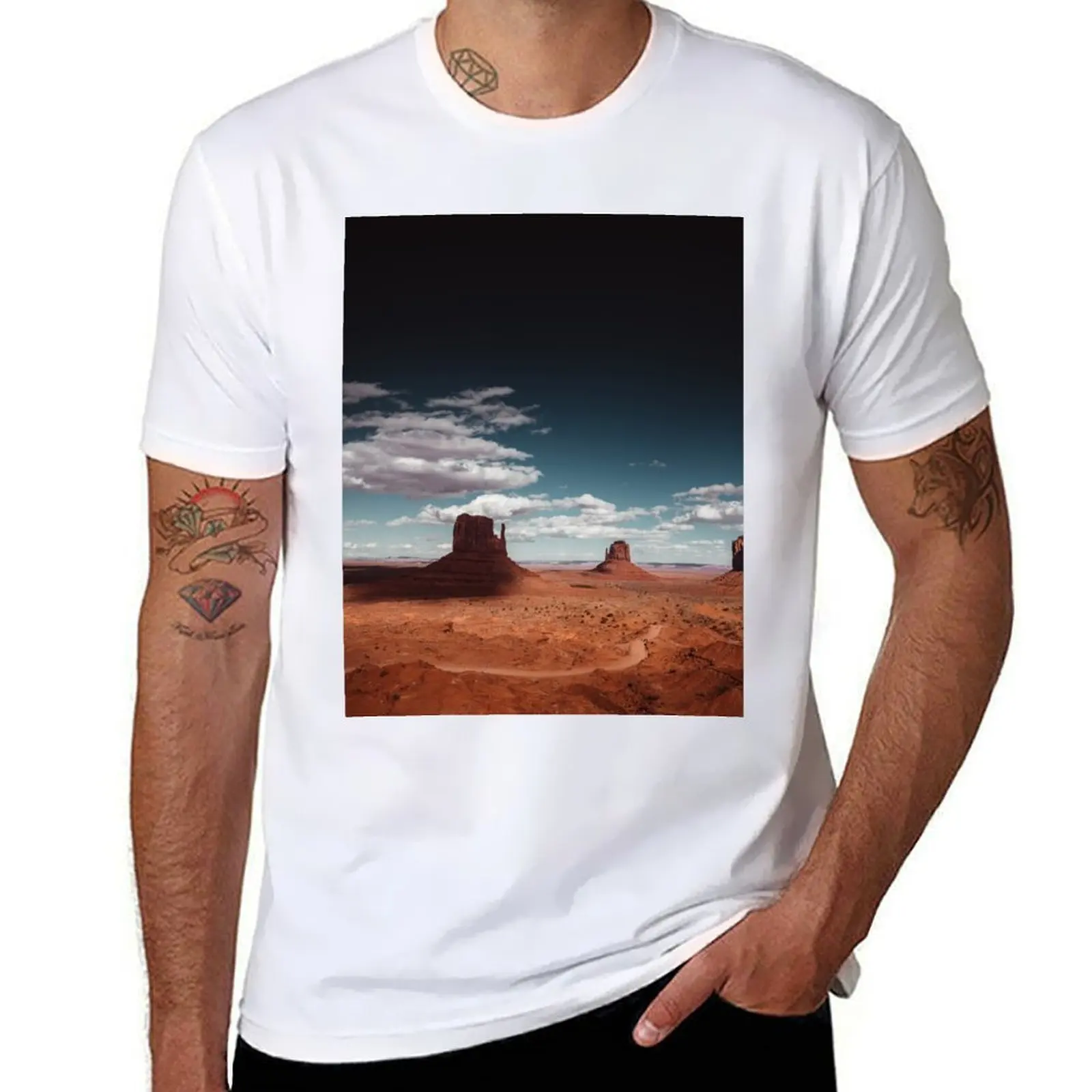 

monument valley T-Shirt t shirts cotton 100% men t shirt cotton 100% man t shirts graphic T-Shirt