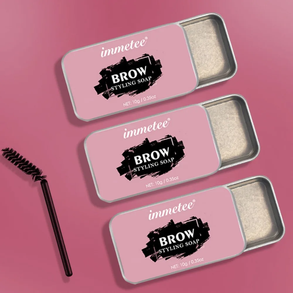 Jabón para cejas, cera para cejas, jabón resistente al agua, sujeción de larga duración, Gel transparente para cejas, Kit de jabón para cejas