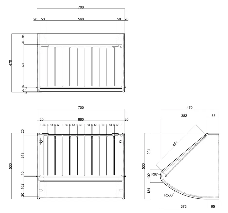Wall Mounted Galvanized Hay Feeder for Horses