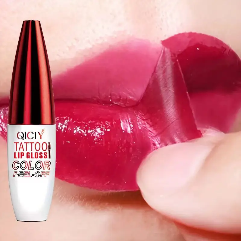 Liquid Peel-off Lip Gloss Waterproof Long-lasting Matte Lipsticks Non-stick Cup Make Up Moisturizing Lip Tattoo Pigment 4 Color