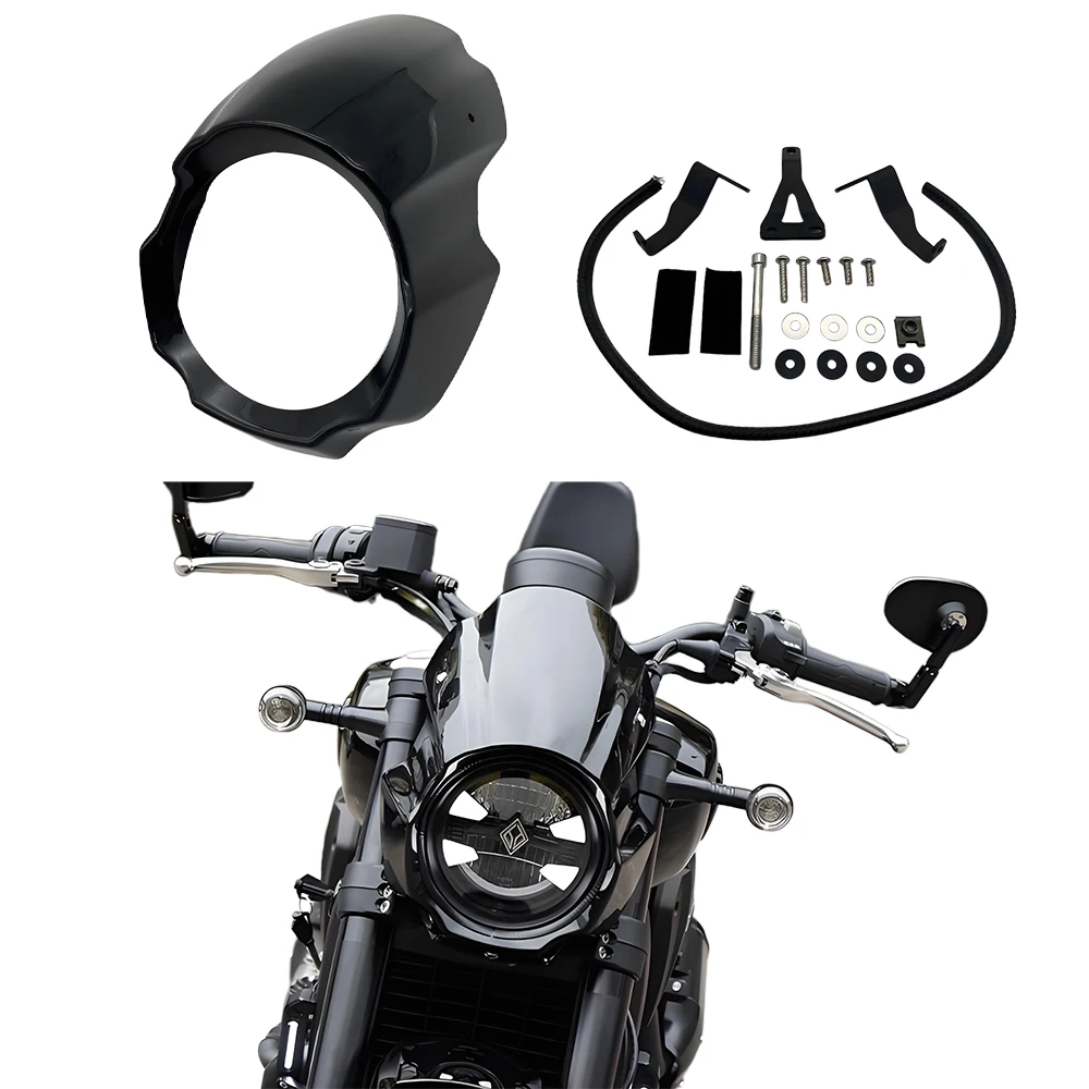 

Suitable for BENDA BD500 headlight fairing motorcycle accessories ABS injection molding with bracket screws