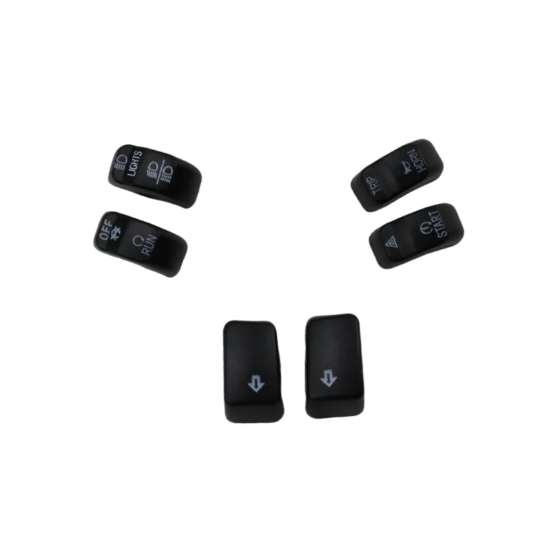 

Motorcycle Black Hand Control Button Cap Switch Cover Kits for Harley Sportster XL 883 1200 14+ Dyna 12-17 Softail 11-15