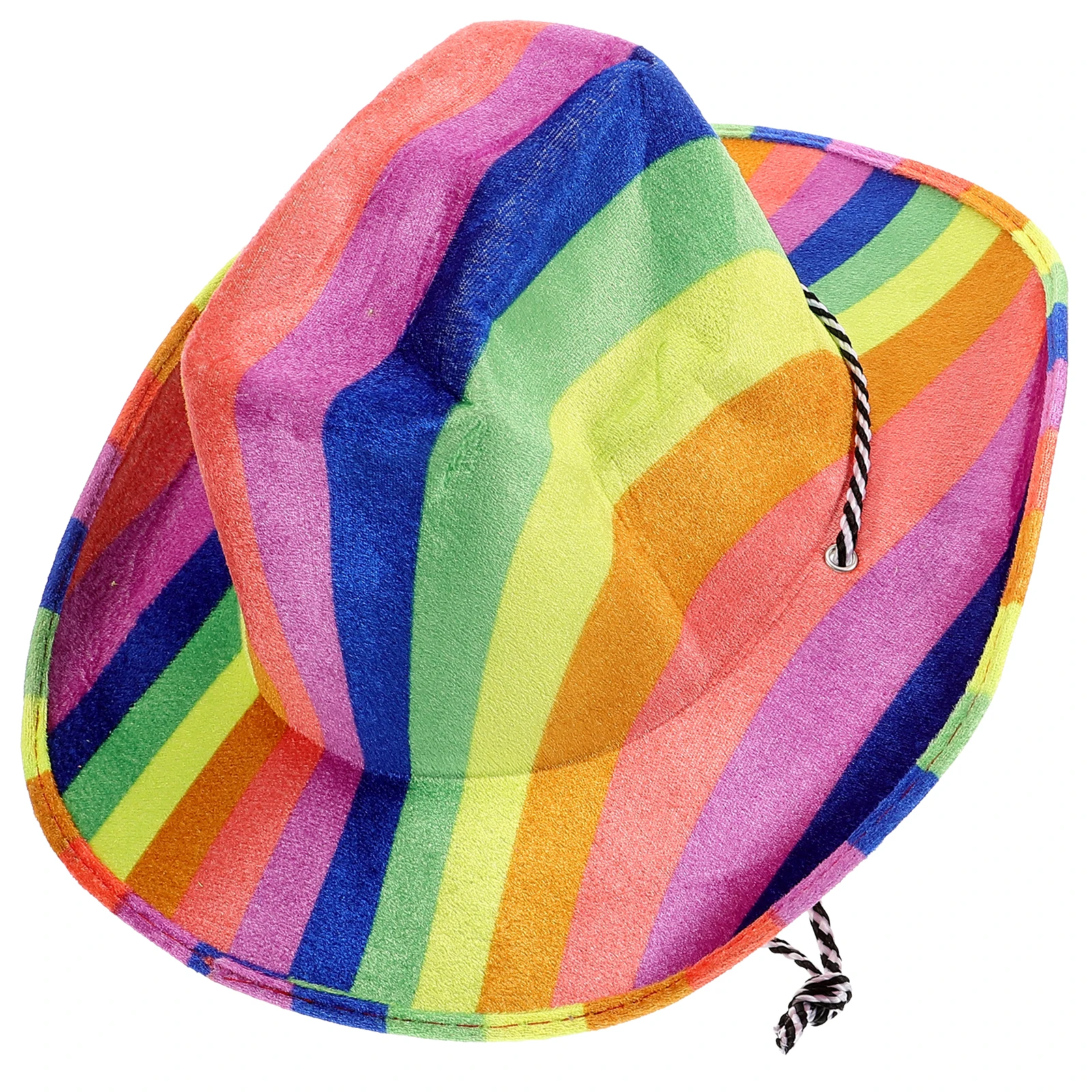 

Rainbow Cowboy Hat for Pride Parade Felt Colorful Costume Party Carnival Accessories Women Men Novelty Hats Durable Lightweight
