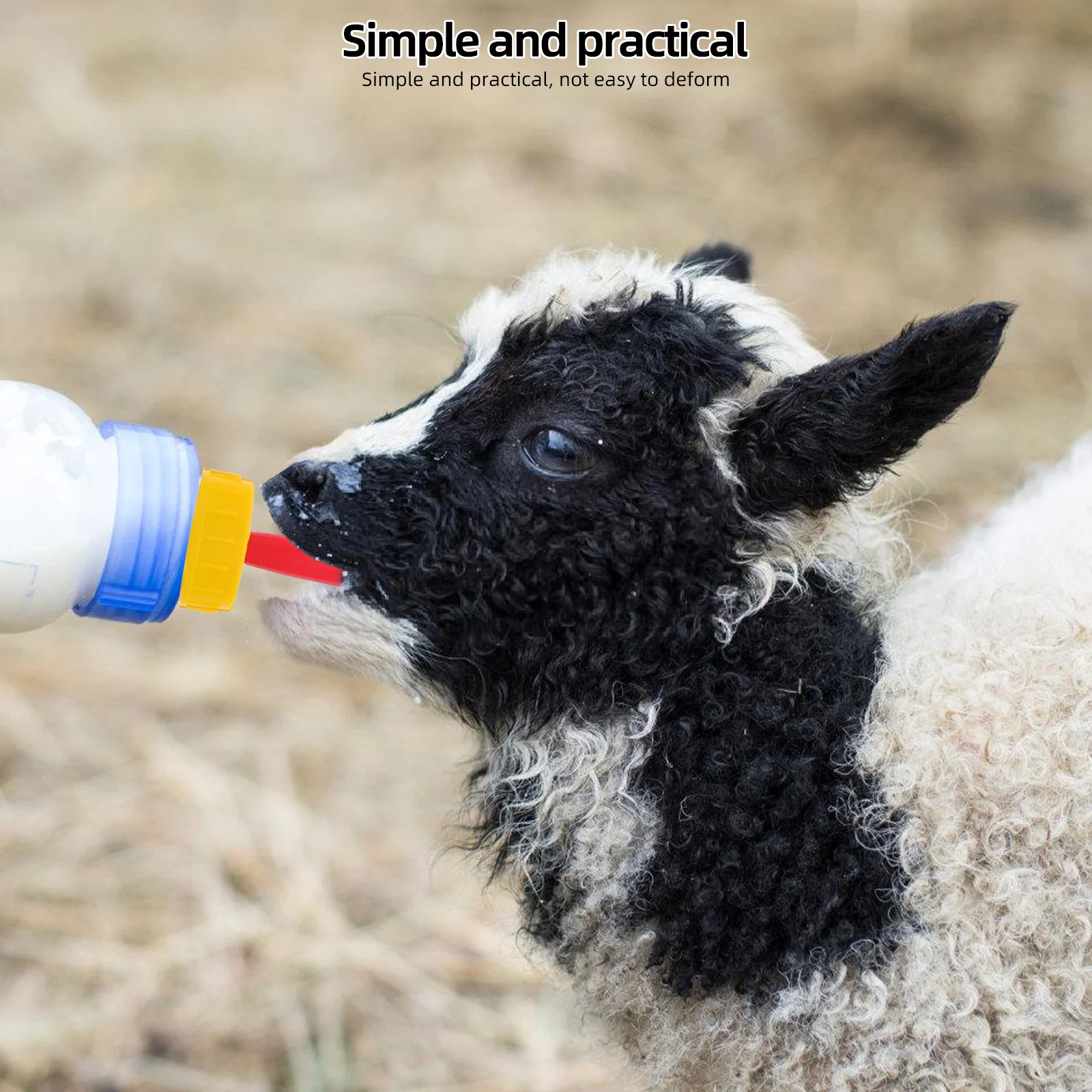 

25Pcs Lamb Milk Bottle Pacifiers Heavy Duty Animal Feeding Nipples Replacement Nipple for Calf Nursing Livestock