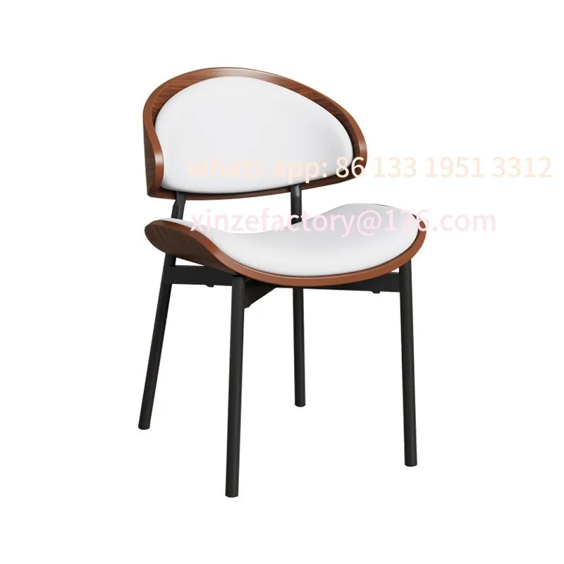 

Customizable Dining Chairs Backrests Modern Minimalist HomeStudy Light Luxury Italian Style Living Room