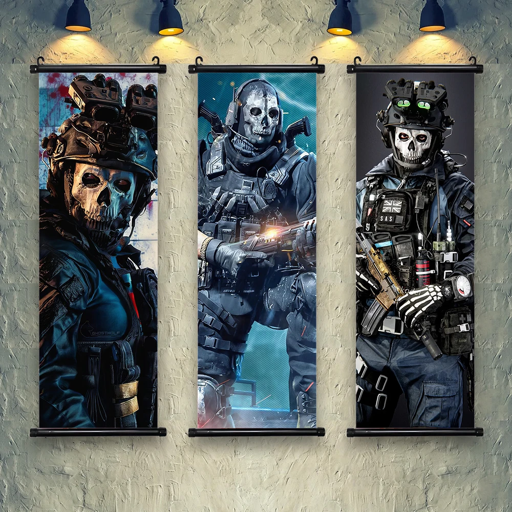 HD Hanging Call Of Duty Painting Modern Wall Artwork Simon Riley Picture Scroll Print Canvas Game Poster Home Decor Living Room