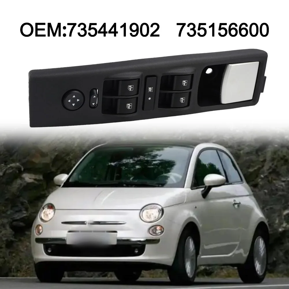 

Window Switch For Fiat For Idea 350 2004-2012 735441902 735156600 Black ABS Window Regulator Switch Interior Parts Accessories