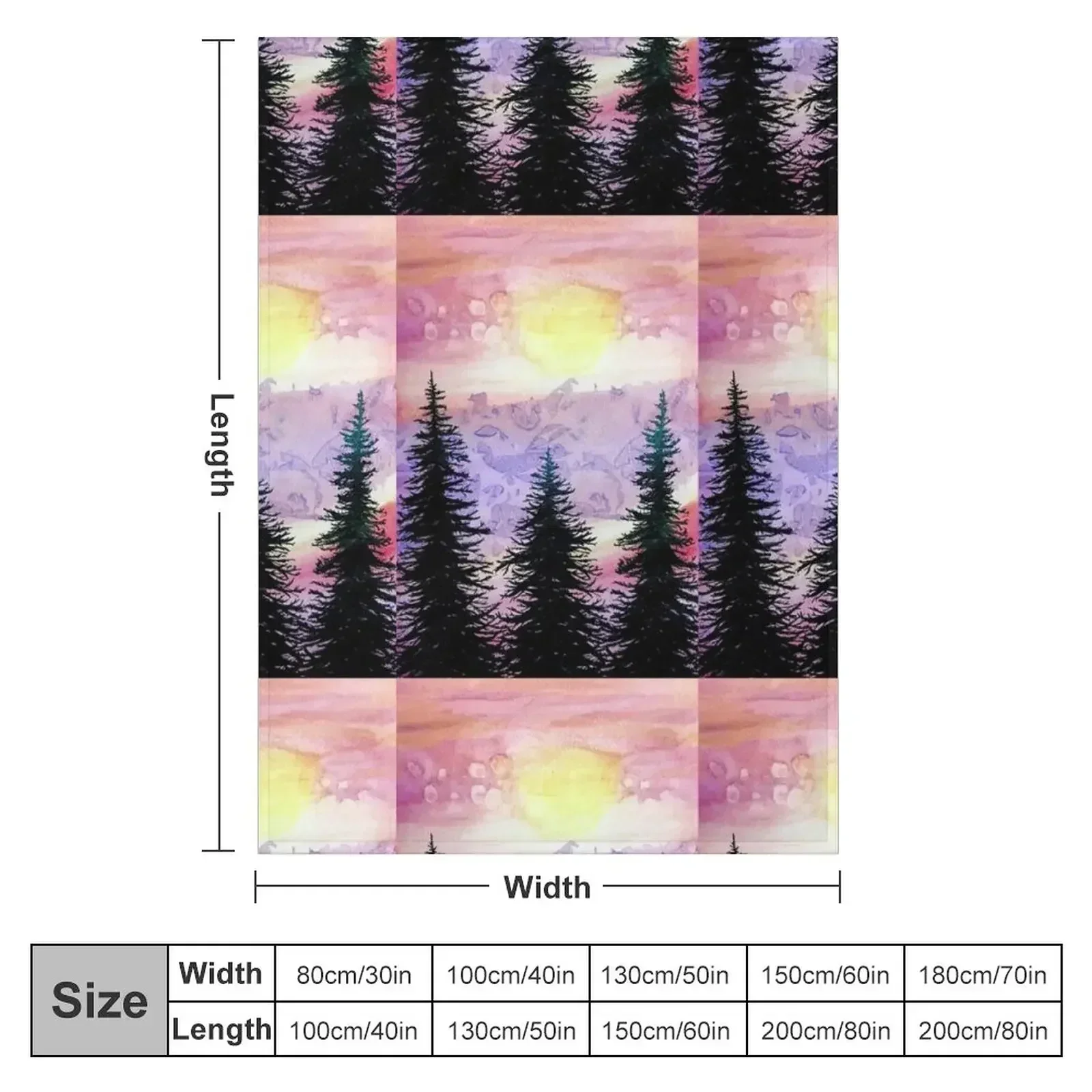 Sunset Silhouette Throw Blanket Flannel Kid'S Flannel Fabric Plaid Blankets