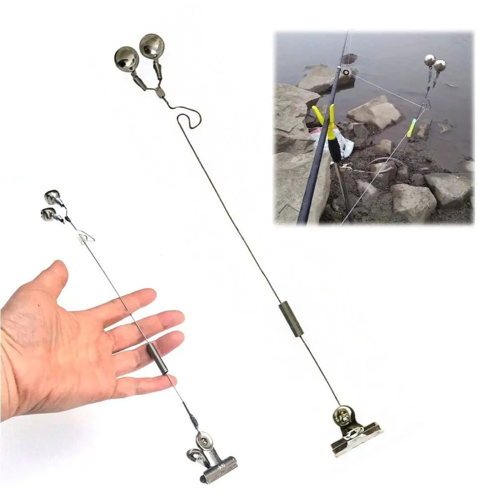 Twin Bells Fishing Bell Bite Alarms Bite Bait Alarm Twin Tackle Bells Anti-corrosion Stainless Carp Steel Fishing
