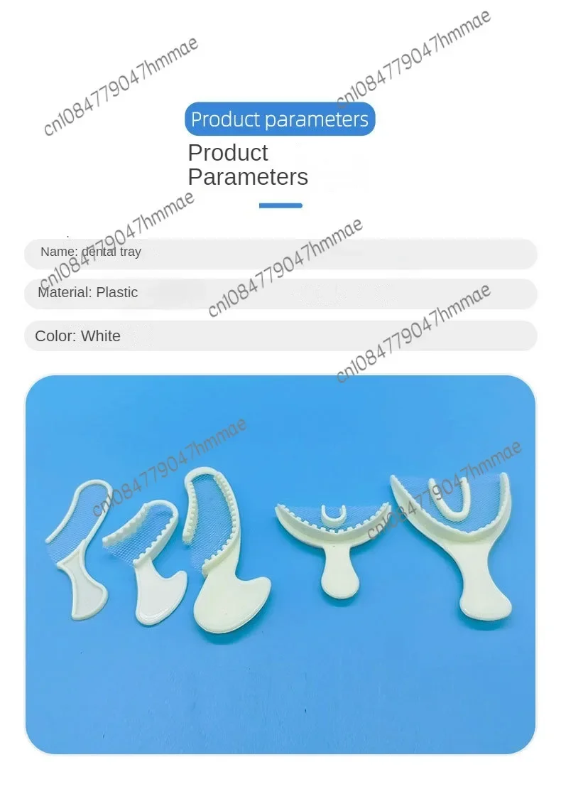 Bandeja oclusal de malla para materiales dentales, molde de boca completa, bandeja de malla de impresión parcial, consumibles desechables orales