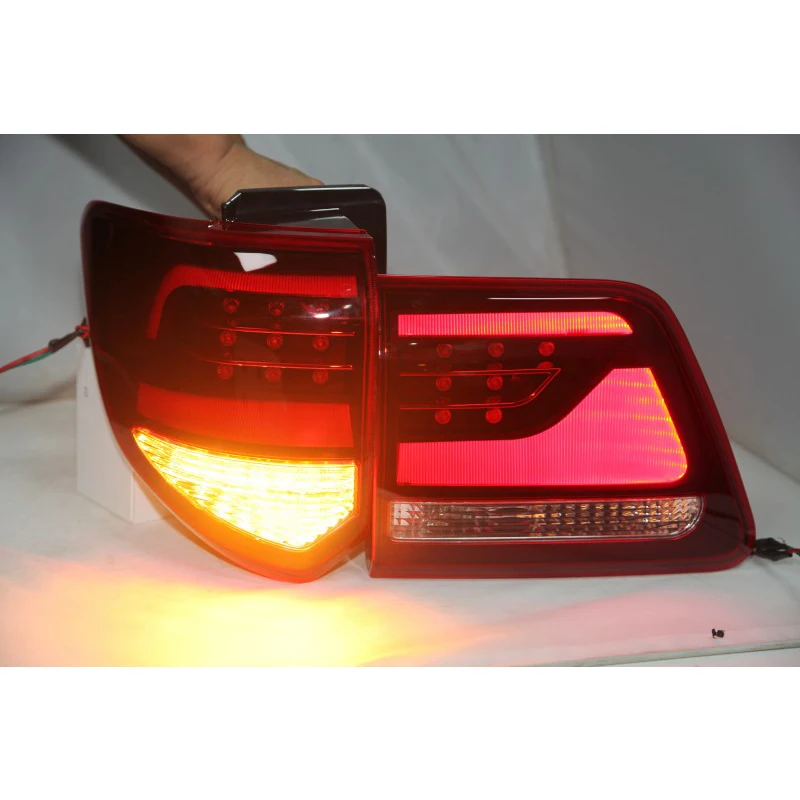 1 Set LED Rear Back Lamp 2012-2014 Year For Toyota Fortuner Taillight Red White