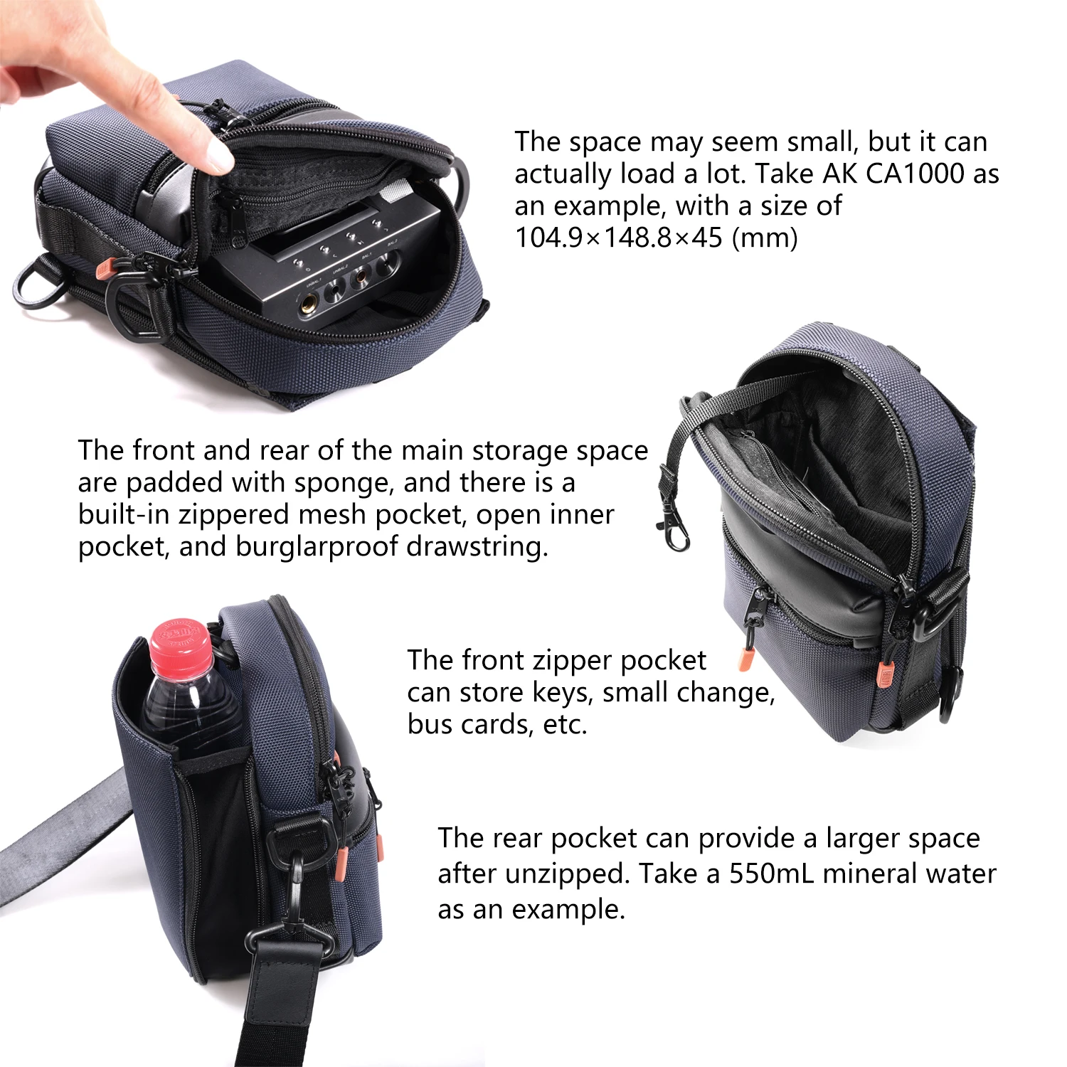 DD ddHiFi C2023 HiFi Carrying Case for Audiophiles Player DAC AMP All-in-one Multifunctional Backpack Earphone Bag