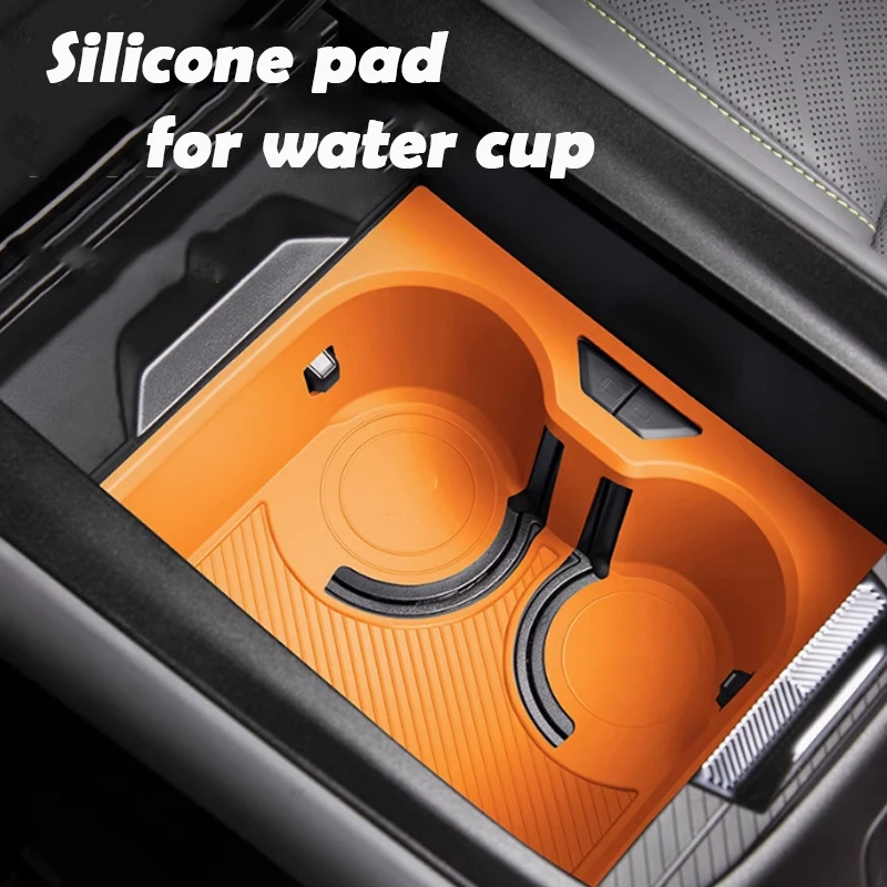 

For LYNK CO 08 2024 2025 Silicone Pad for Water Cup Silicone Rubber Waterproof Protection Car Accessories