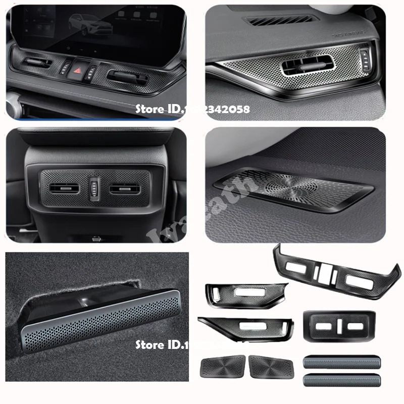 For Toyota RAV4 RAV 4 2019 20 21 22 23 2024 Interior Front Center Air Conditions AC Vent Dustproof Protector Outlet Cover Trim