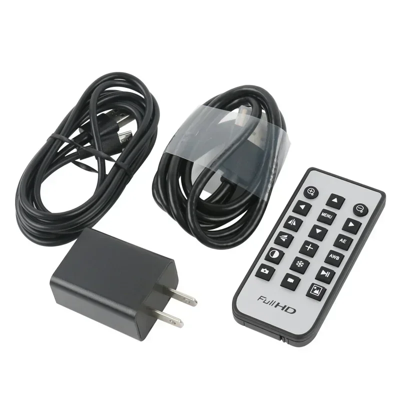 متوفر 48MP 4K 1080P HDMI UHD USB نوع C فيديو مجهر رقمي كاميرا C جبل عدسة مصباح مصمم على شكل حلقة الهاتف المحمول لحام إصلاح