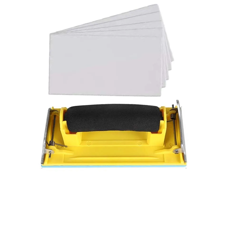 

Держатель наждачной бумаги 120/180/240/320 грит шлифовальная подушечка блок шлифовальный полировальный инструмент абразивная настенная песчаная доска для шлифовки дерева гипсокартона