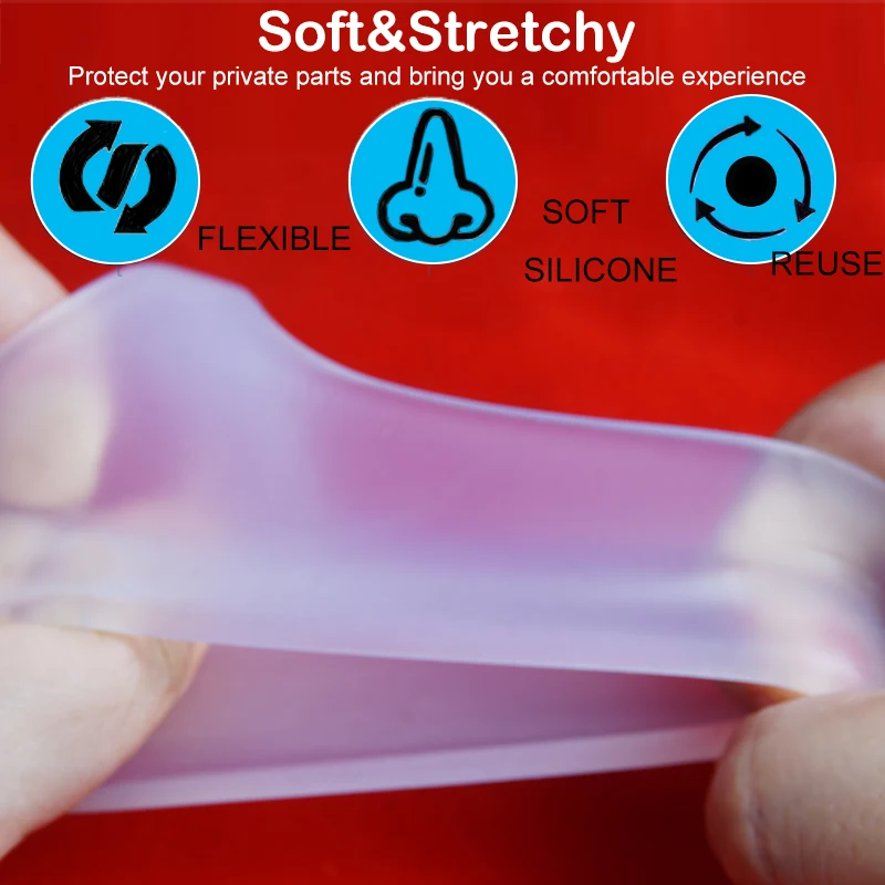 Silicone Penis Cock Rings for Men Erection Enhancing,Delay Ejaculation Cockring Penisring,Scrotum Testicle Ball Stretcher