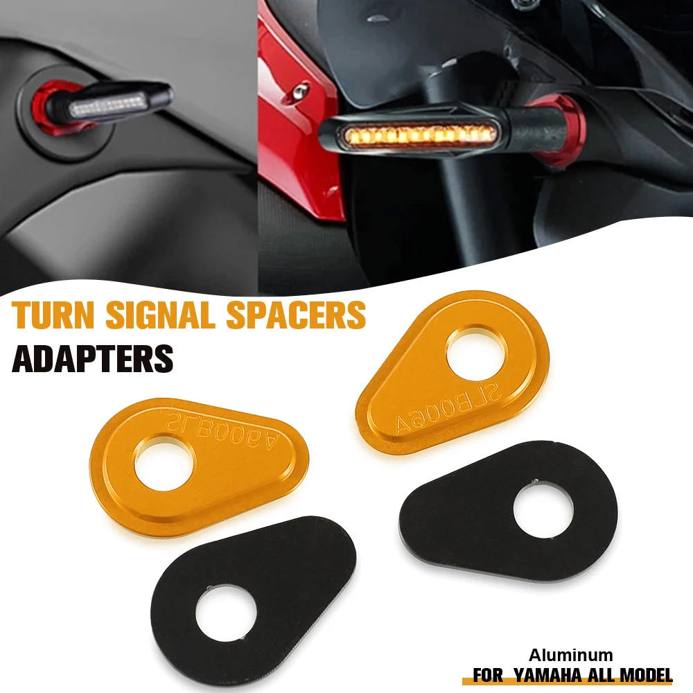 

Motorcycle 4pcs Turn Signal Indicator Adapters Spacers For YAMAHA TDM 900 TDM900 FZ1/FZ6/FZ8 XSR 700 900 XJ6 FZ16 MT-25 MT-03