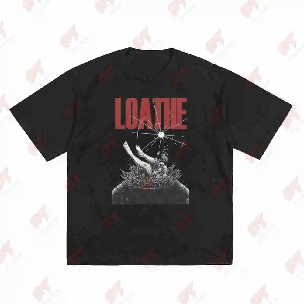 Loathe Band Short Sleeve Tee 100% Cotton T-Shirt view 2