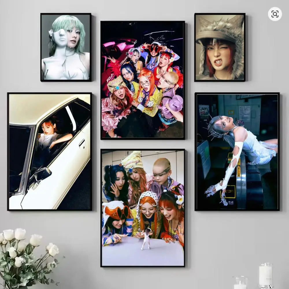 الهيب هوب فتاة باردة X-XG المشارك HD الفن جدارية الجدار ملصق مقاوم للماء خمر طباعة ديكور للمنزل الديكور DIY بها بنفسك دائم #2