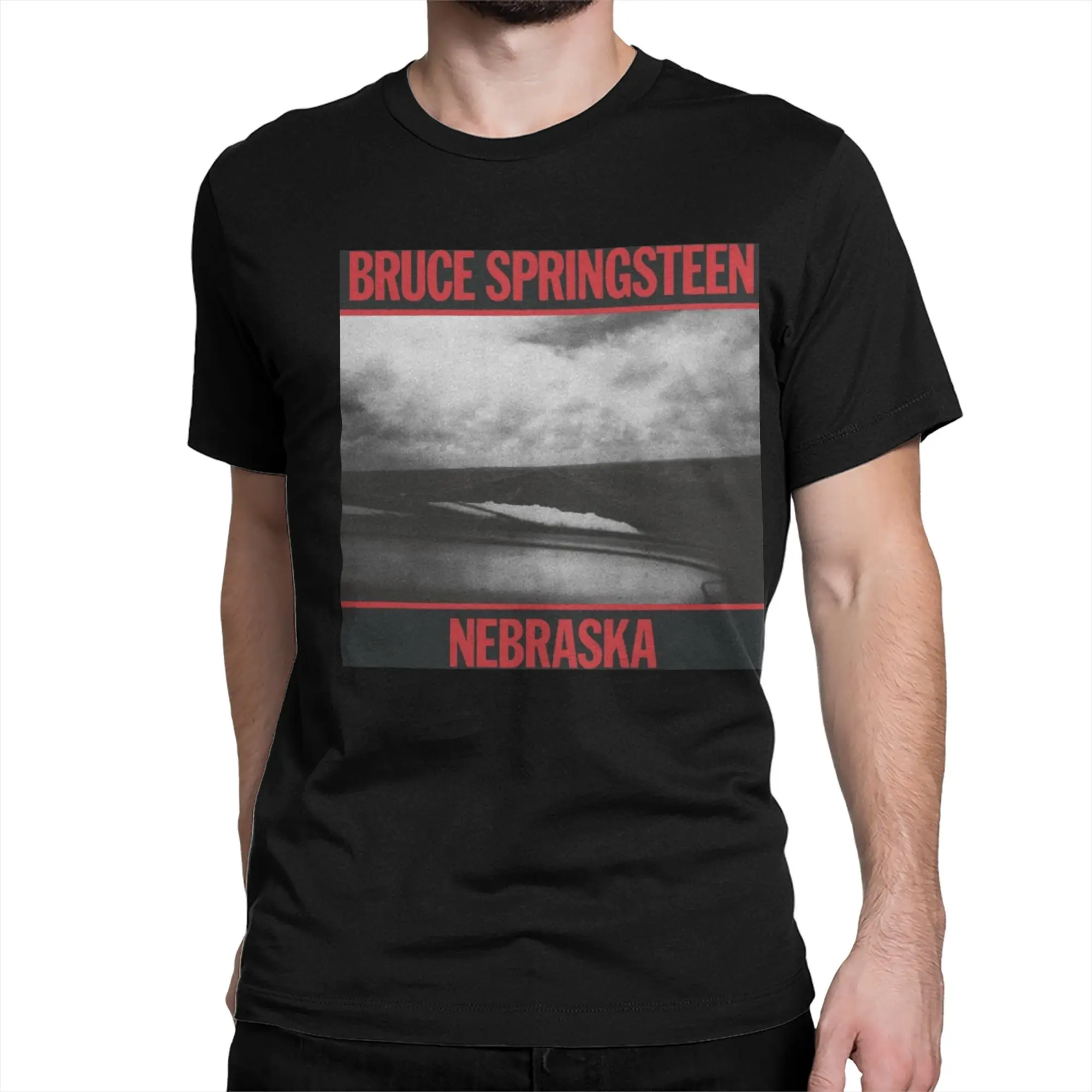Bruce Springsteens    T Shirt Men Pure Cotton Leisure T-Shirt O Neck Nebraska Tee Shirt Short Sleeve Clothing Printing