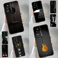 Vintage Music Guitars Case For POCO X6 M6 Pro X3 X5 F3 F5 M5s Xiaomi 14 13 Ultra 12 Lite 11T 12T 13T Pro Cover