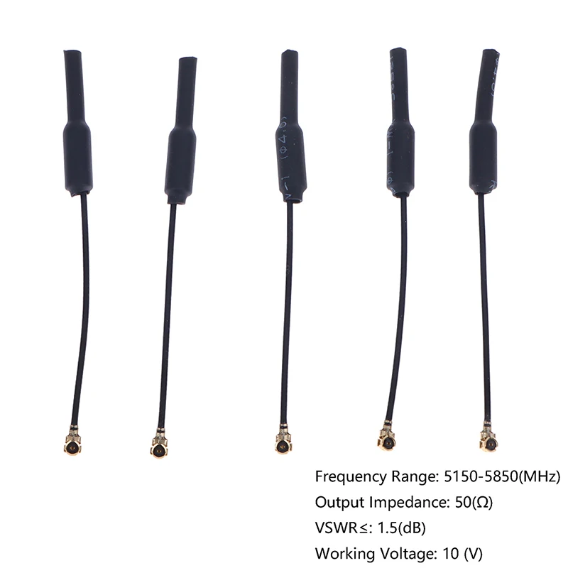 5PCS 5.8G 3DB UFL IPEX Omni Directional Brass Soft FPV Antenna for RC FPV Quadcopter Racing Freestyle Drones DIY Parts