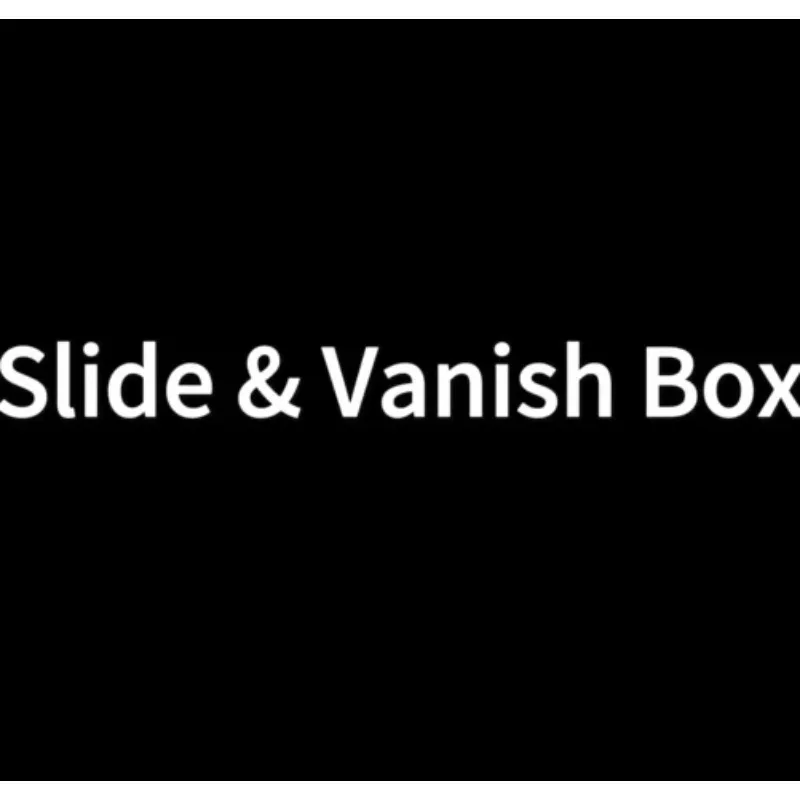 Slide & Vanish Box Gimmick Close Up Magic Trick Illusion Magician Prop Object Vanish Funny Party Game Magia