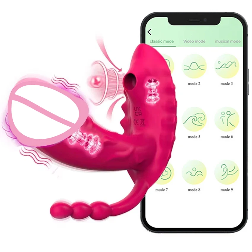 Vibradores 3 en 1 para chupar y lamer para mujeres, 10 modos de vibración, estimulador de clítoris vaginal Anal, Juguetes sexuales usables para adultos 18