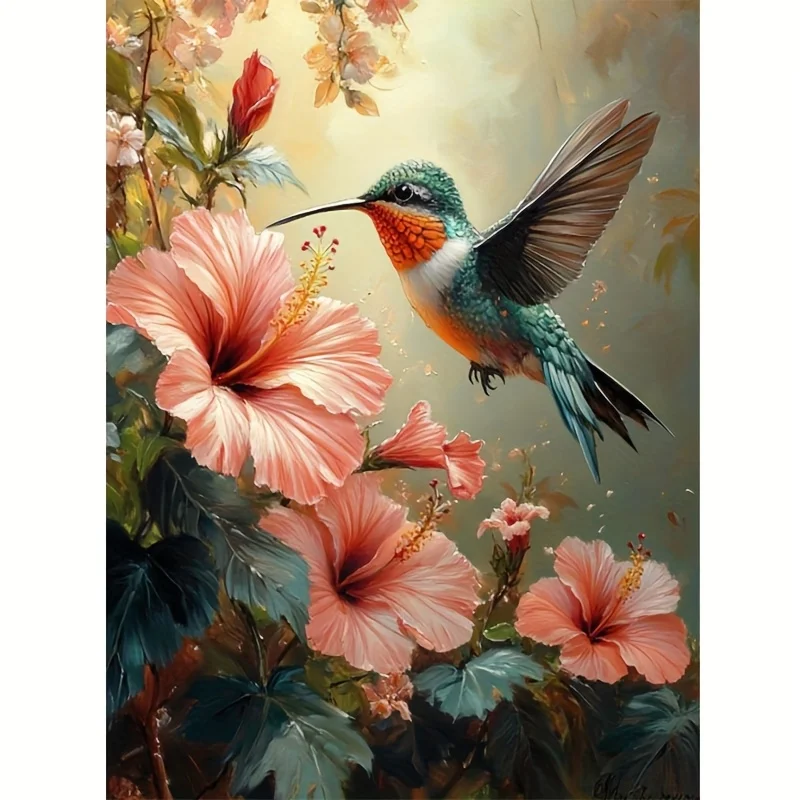 

500 Pieces Jigsaw Puzzle Hummingbird Flower Pattern Jigsaw Puzzle Educational Toy for Kids Children 's Games Christmas Gift
