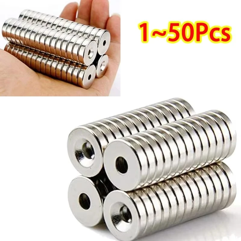 50/20/10/5Pcs Strong Magnets Countersunk Round NdFeB Powerful Rare Earth Permanent Neodymium Magnet Fridge Magnets For DIY