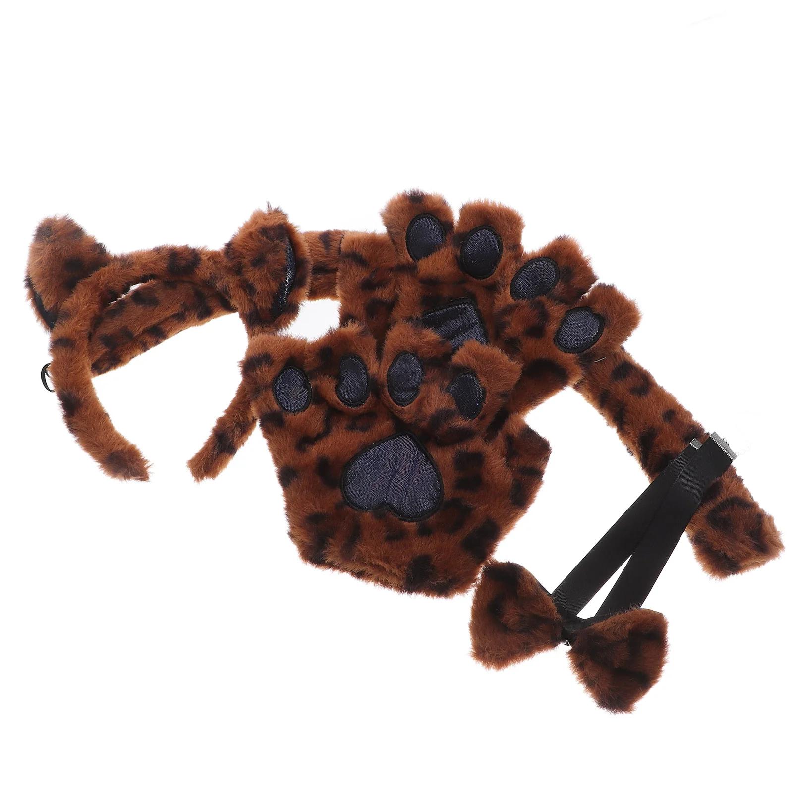 Kit de gants queue de chat, bandeau oreilles de chat, Costume de fête, carnaval, accessoires de Cosplay d'animaux, accessoires de décoration de scène, 1 ensemble