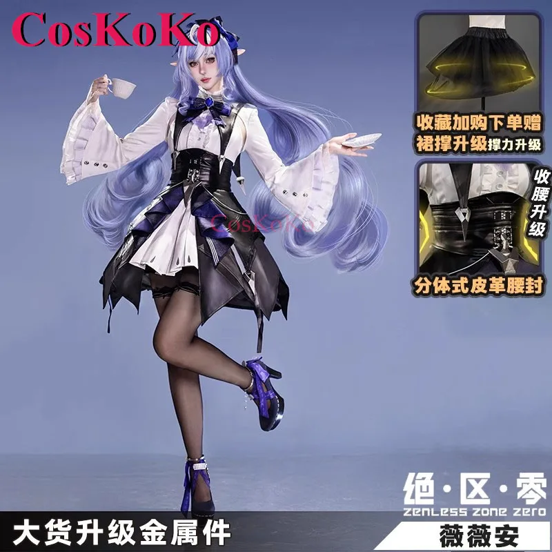 

CosKoKo Vivian Banshee костюмы для косплея игра Zenless Zone Zero милое милое униформа платье Хэллоуин вечерние ролевые игры одежда новая