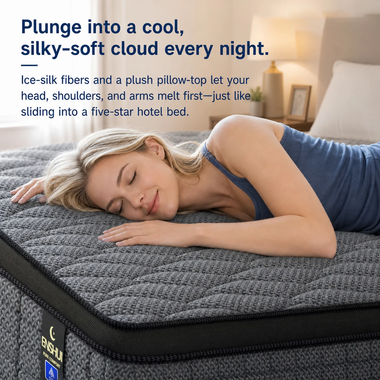 Memory Foam Mattress In A Box Queen - Materasso ibrido in memory foam da