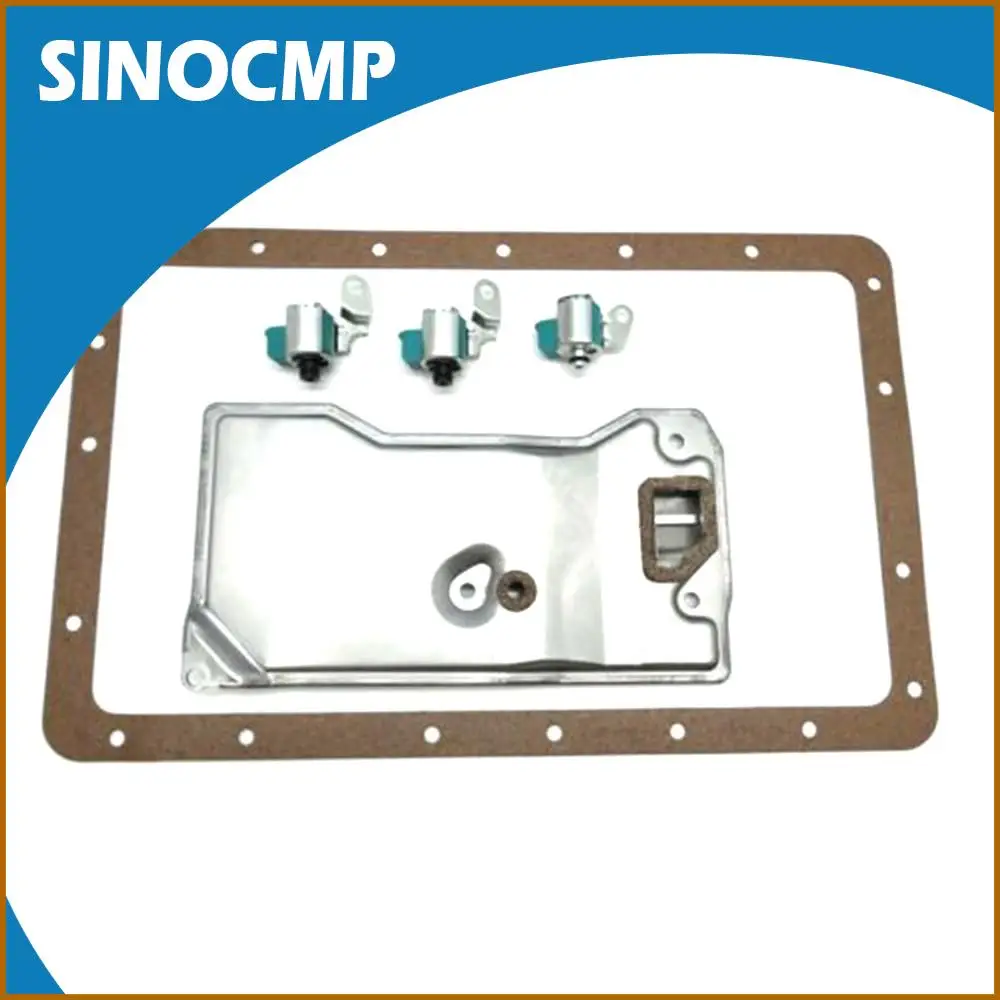 

AW4 Transmission Solenoid Service Filter Kit TCC Lock up Shift A340 For Cherokee Comanche Wagoneer Grand Cherokee 4.0L 1987-2001