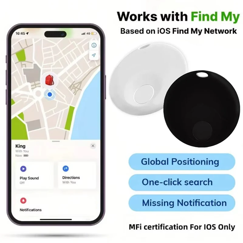 

Mini GPS Smart Air Tag Mini Smart Tracker Bluetooth Smart Tag Child Finder Pet Car Lost Tracker For Apple Ios System Find My APP