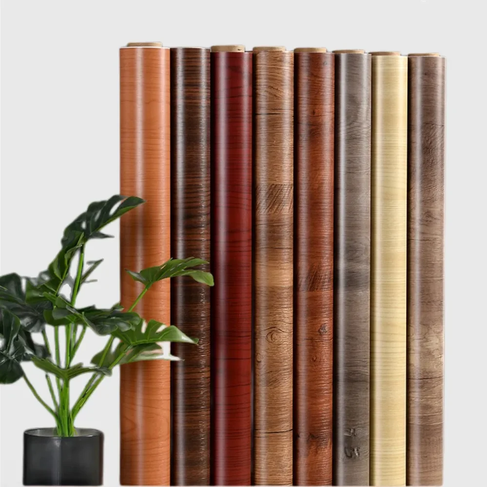 

40cm Width Wood Grain PVC Wallpaper for Door Wardrobe Cupboard Table Furniture Waterproof Self Adhesive Stickers Home Decor Film