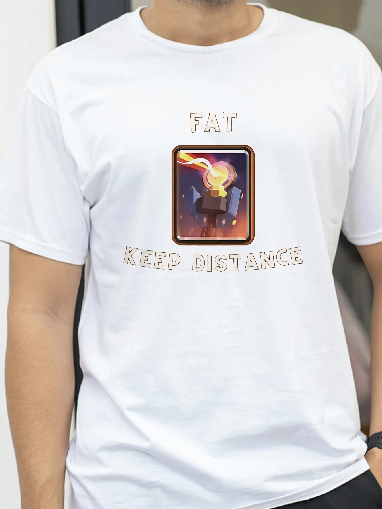 Fat Keep Distance Girl T Shirt men Women Oversized Joke Humor Gift for Him and Her Kawaii Cute Memes T-shirts round neck tops