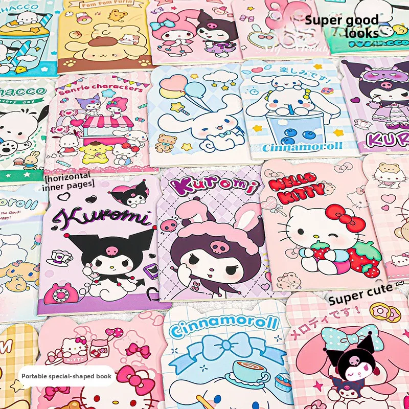 

Cute Cartoon Sanrio A6 Shaped Notebook Student Pocket Notepad Gift Reward Memo Pad for School Office Journal Writing Supply