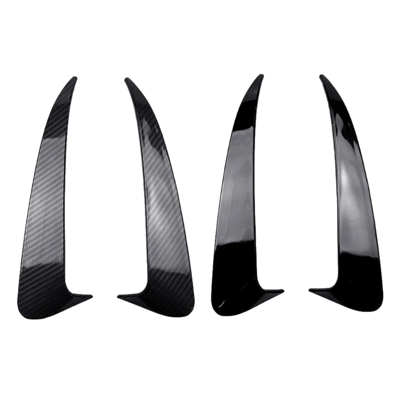 Car Rear Bumpers Diffuser Lip Surrounds Spoilers Flank Tail Wind Knife Air Outlet Cover Sticker for W205 C43 C63 Durable