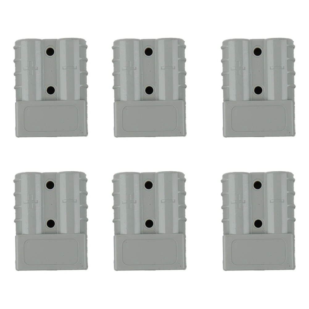6PCS Type 50 Amp Connectors 6AWG 12 24V DC Wire Connectors with Gender Housing and Silver Plated Contact Material